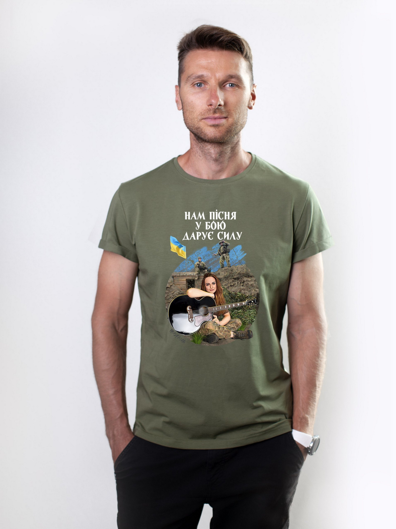 Футболка Military Women модель Натхнення_олива Фото