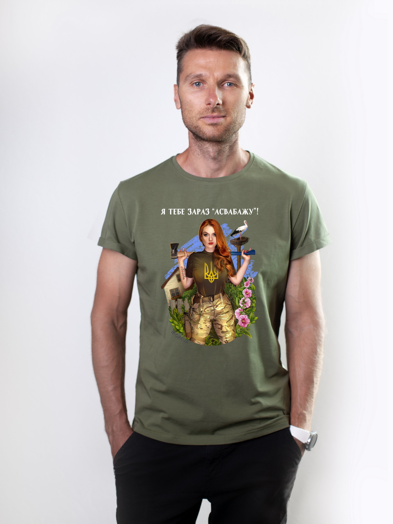 Футболка Military Women модель Сила_олива Фото