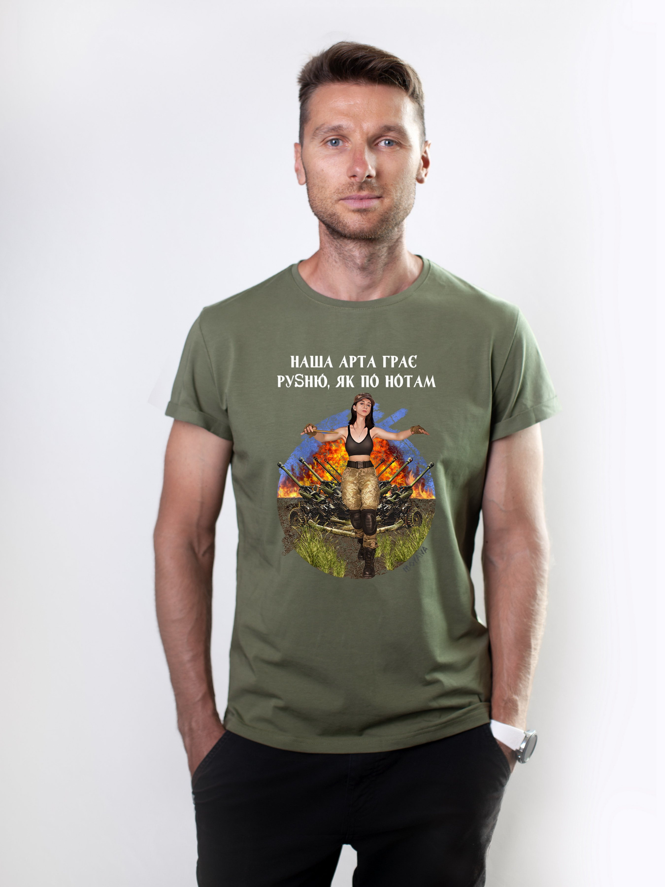 Футболка Military Women модель Симфонія арти_олива Фото