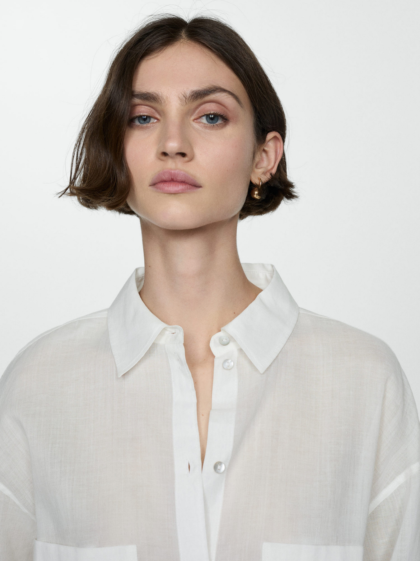 Рубашка повседневная MANGO Regina модель 67047111_1 Фото