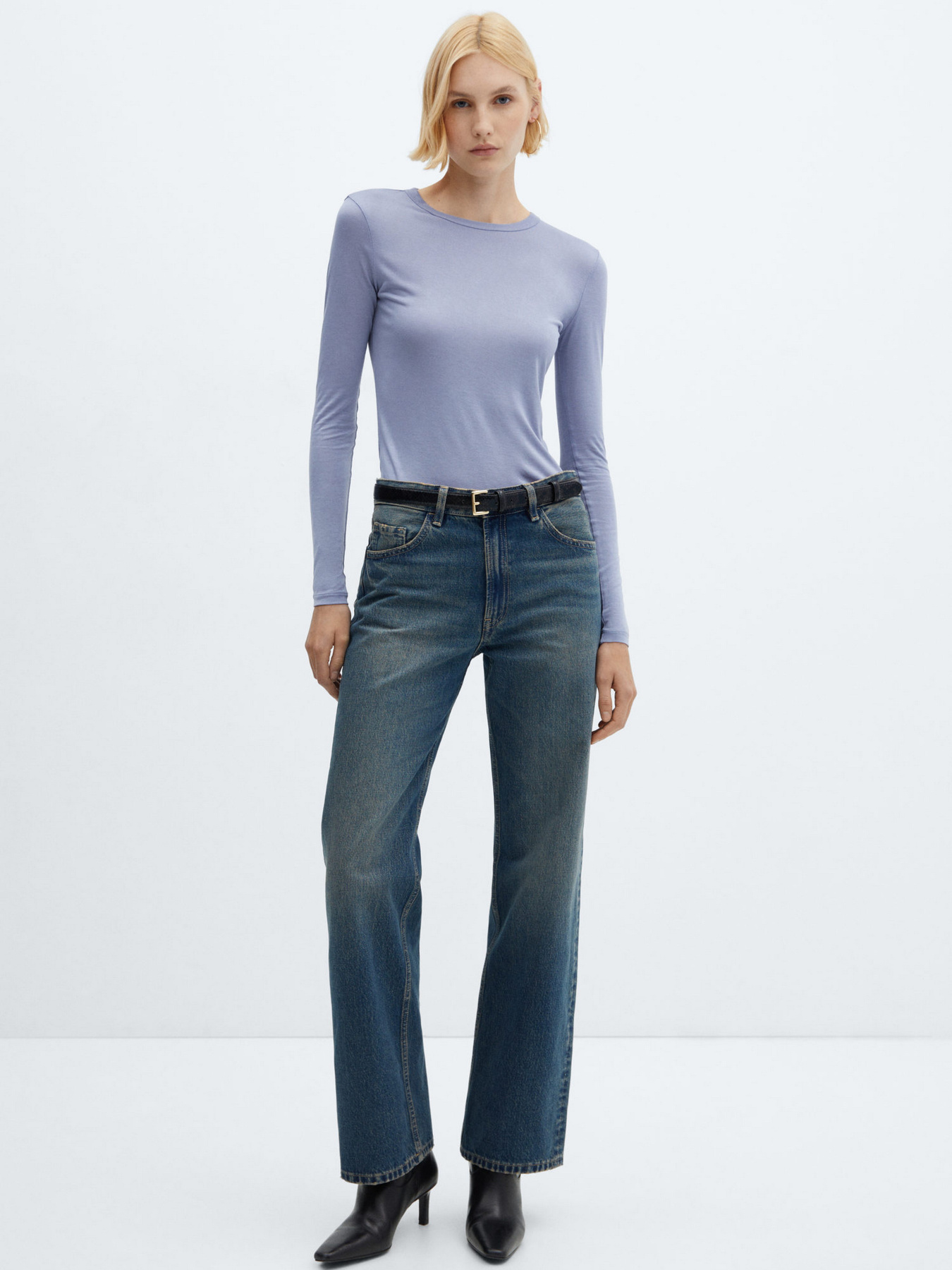 Лонгслив MANGO Secondc модель 67052922_52 Фото