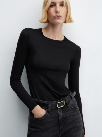 Лонгслів MANGO Secondc модель 67052922_99 Фото