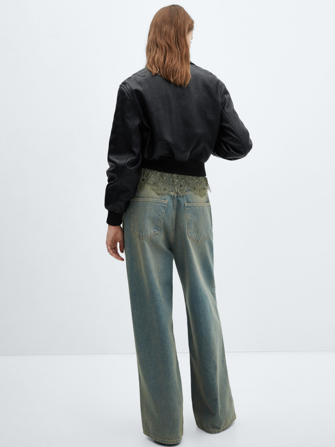 Шкіряна куртка MANGO Phibi модель 67054790_99 Фото