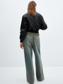 Шкіряна куртка MANGO Phibi модель 67054790_99 Фото