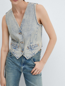 Жилет MANGO Taylor модель 67065734_DI Фото