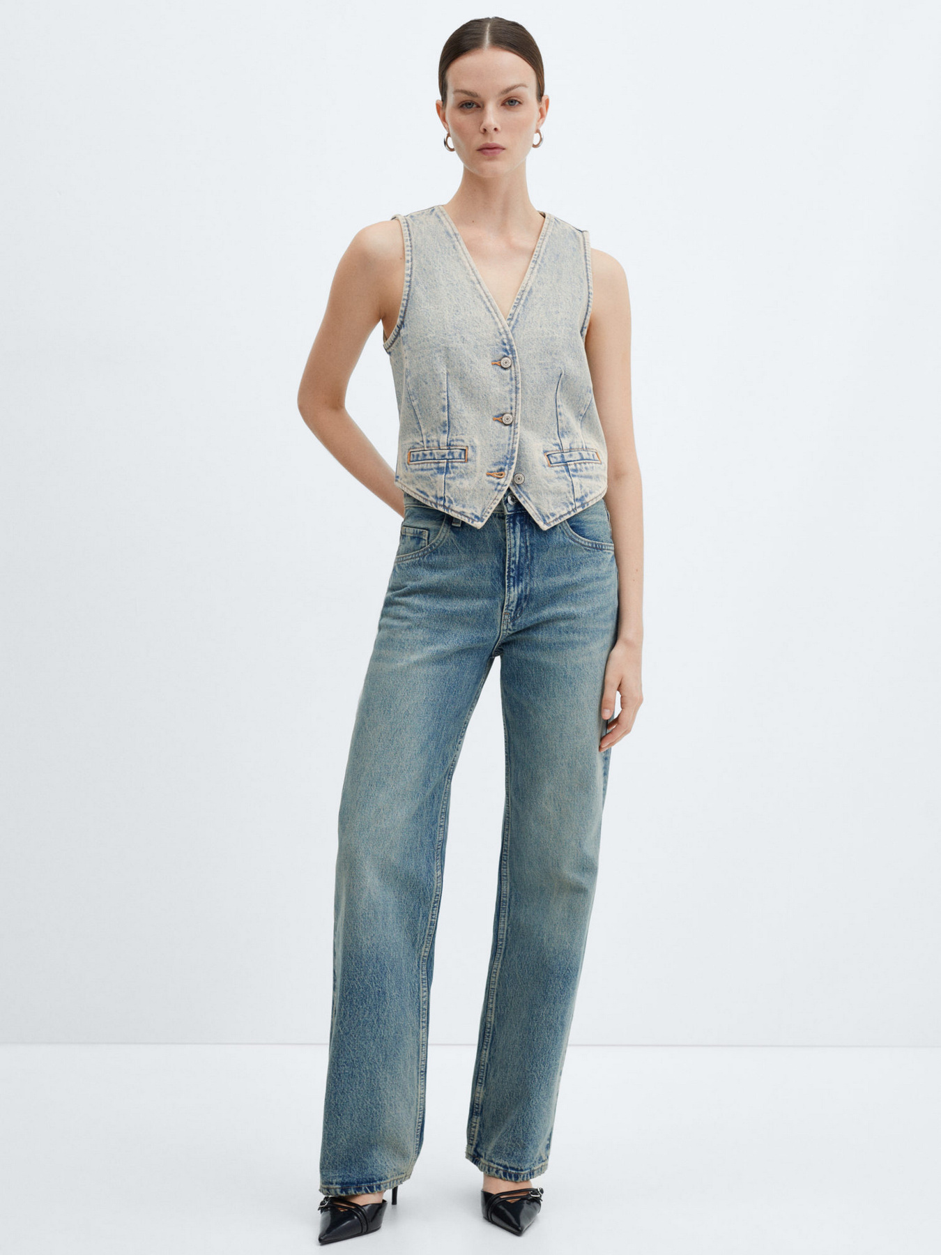 Жилет MANGO Taylor модель 67065734_DI Фото