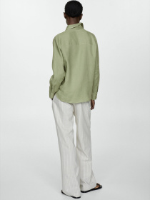 Сорочка MANGO Lino модель 67085722_43 Фото