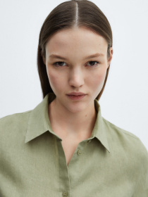 Сорочка MANGO Lino модель 67085722_43 Фото