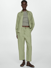 Сорочка MANGO Lino модель 67085722_43 Фото