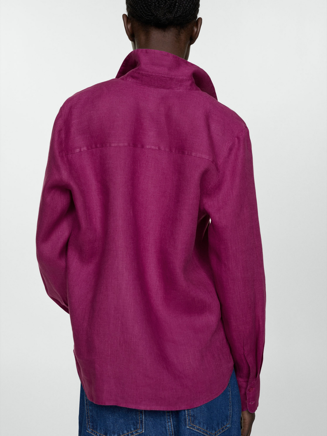 Рубашка MANGO Lino модель 67085722_88 Фото