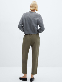 Брюки повседневные MANGO Fluido модель 67085723_37 Фото