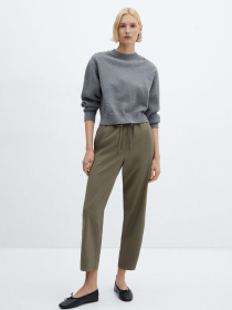 Брюки повседневные MANGO Fluido модель 67085723_37 Фото