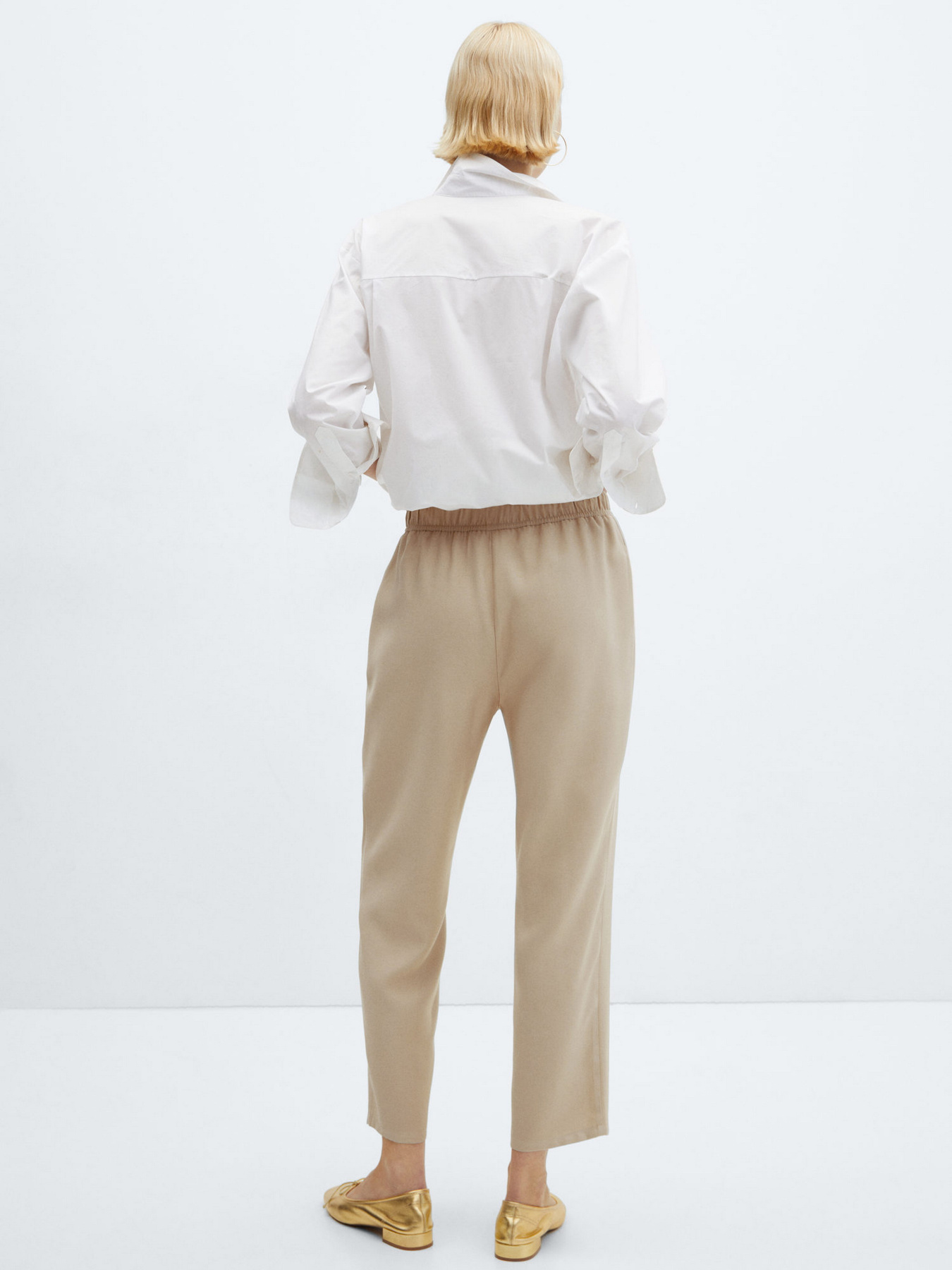 Штани повсякденні MANGO Fluido модель 67085723_8 Фото