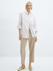 Повсякденні штани MANGO Fluido модель 67085723_8 Фото