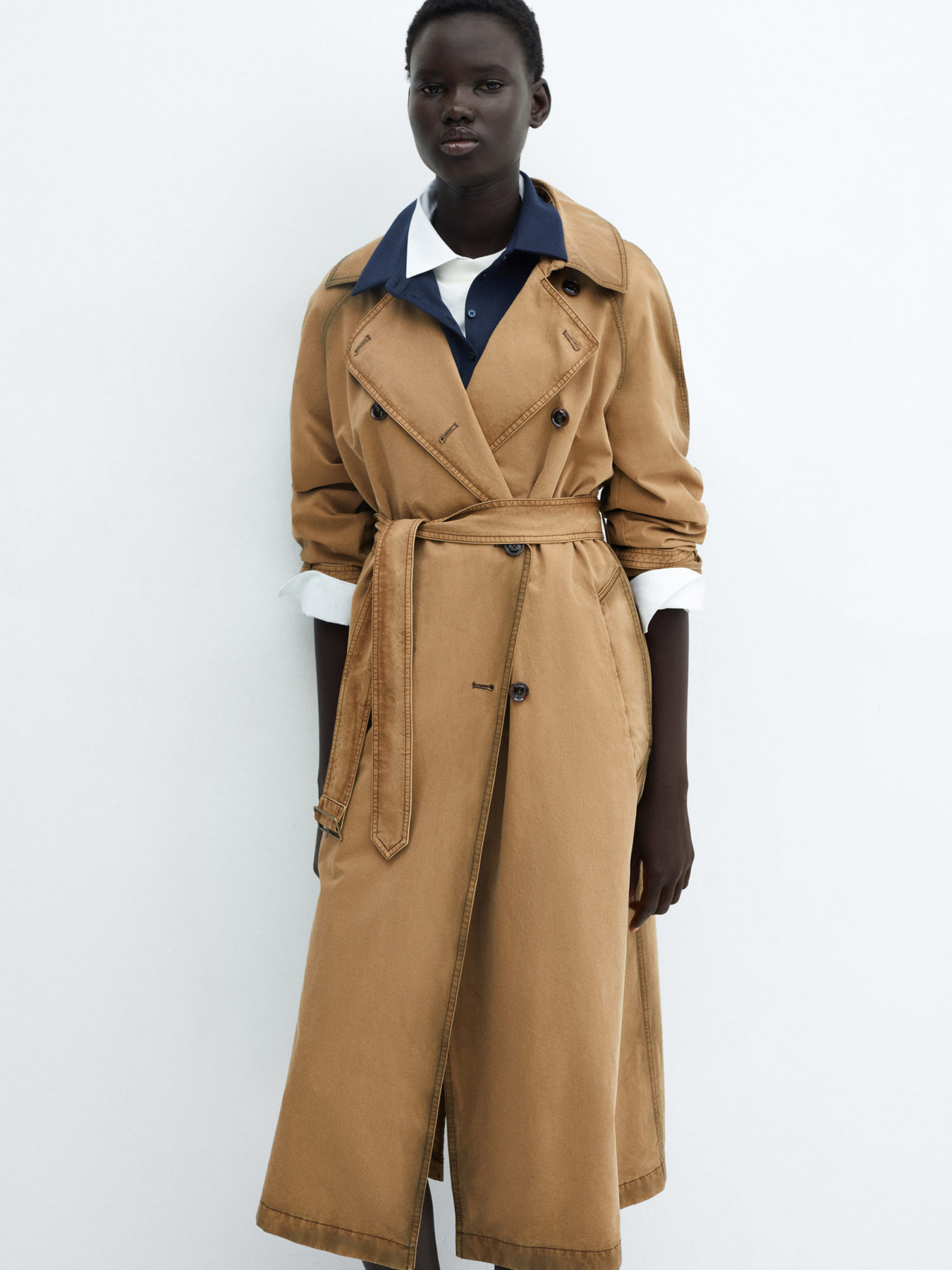 Тренч MANGO Champu Модель 67086315_30 Фото