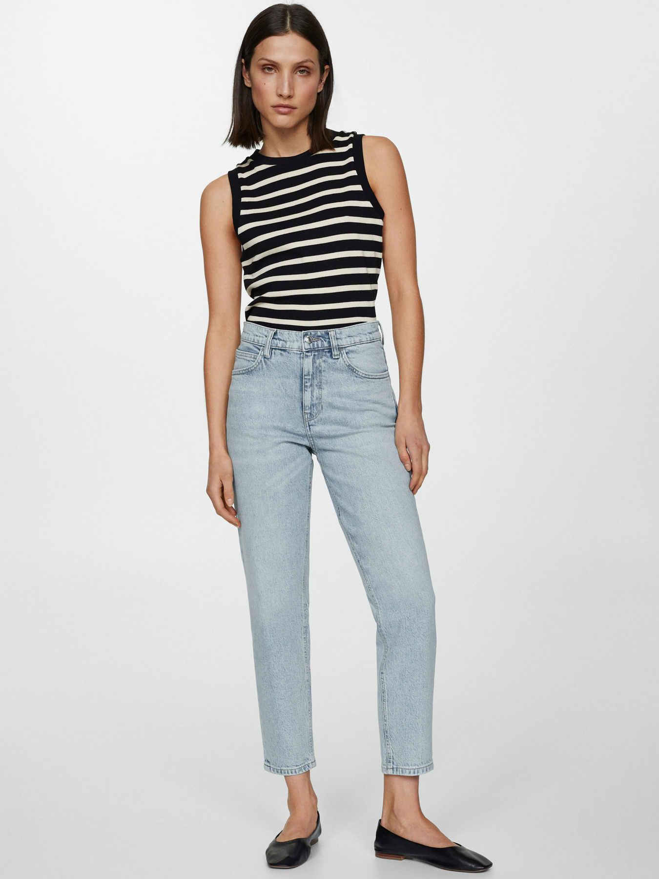 Прямі джинси MANGO Newmom модель 67086323_BL Фото