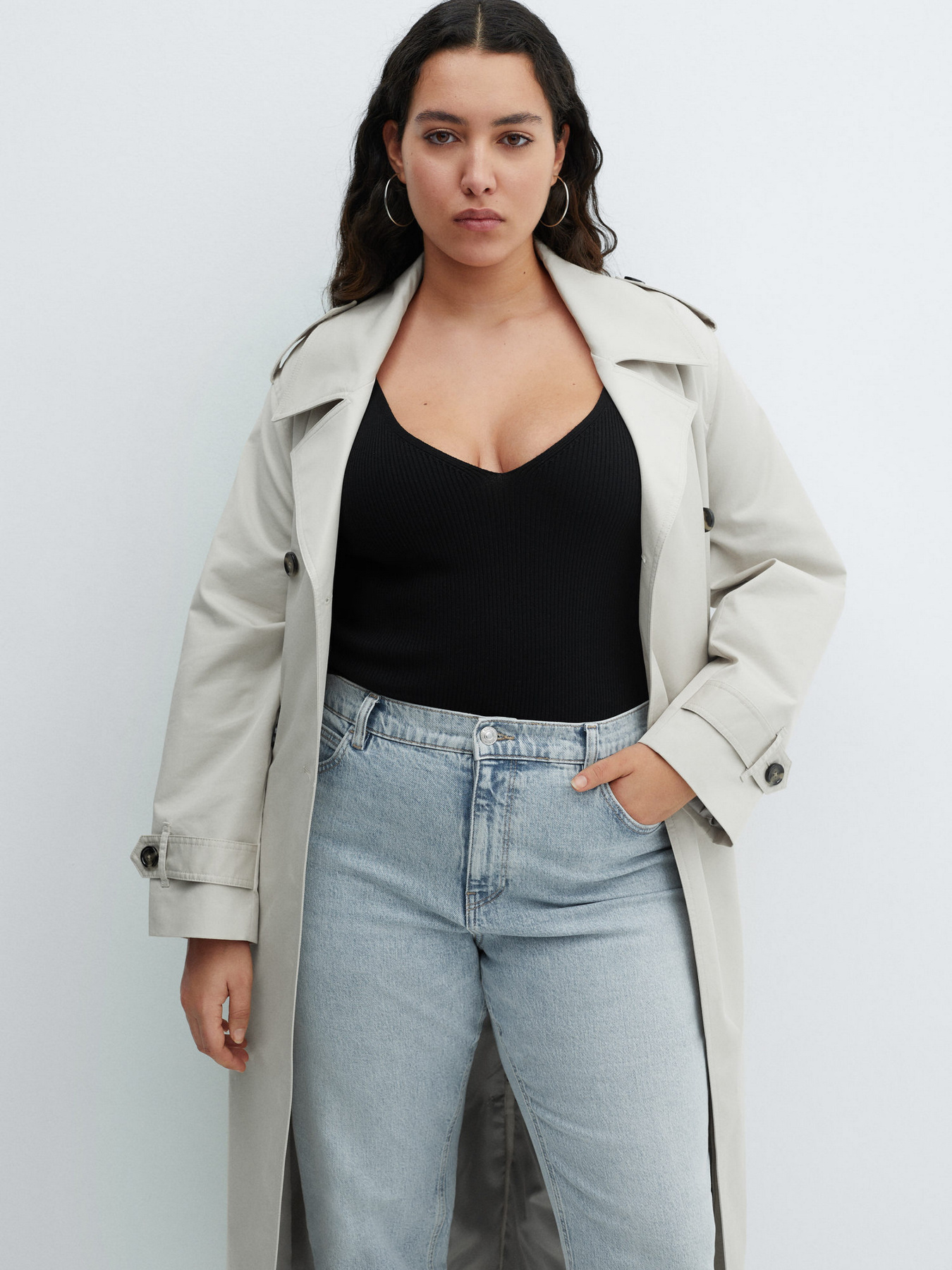 Прямі джинси MANGO Newmom модель 67086323_BL Фото