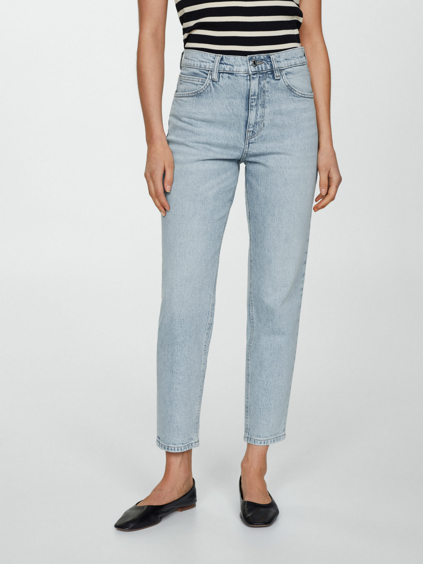 Прямі джинси MANGO Newmom модель 67086323_BL Фото