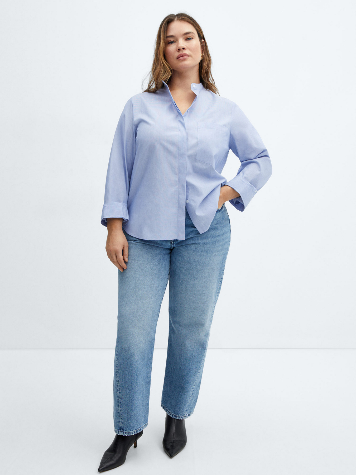 Рубашка повседневная MANGO Lucas модель 67005744_52 Рубашка повседневная MANGO Lucas модель 67005744_52 Фото