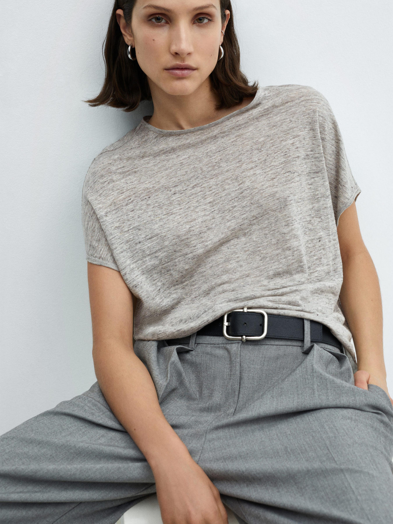 Футболка MANGO Lint модель 67006317_91 Фото