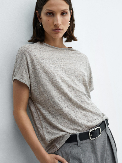 Футболка MANGO Lint модель 67006317_91 Фото