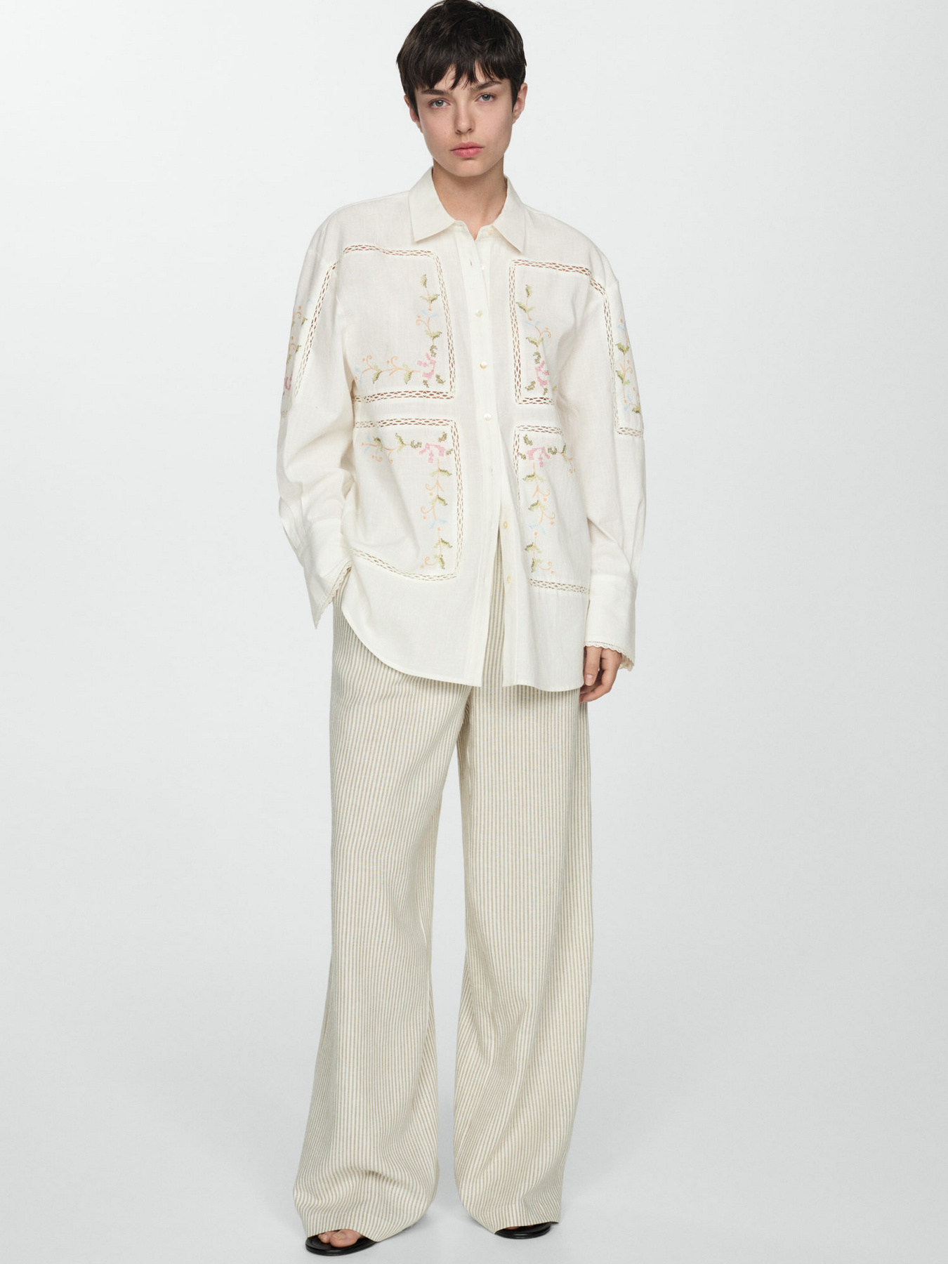 Рубашка MANGO Garden модель 67007131_2 Фото