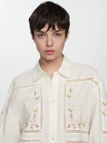 Рубашка MANGO Garden модель 67007131_2 Фото