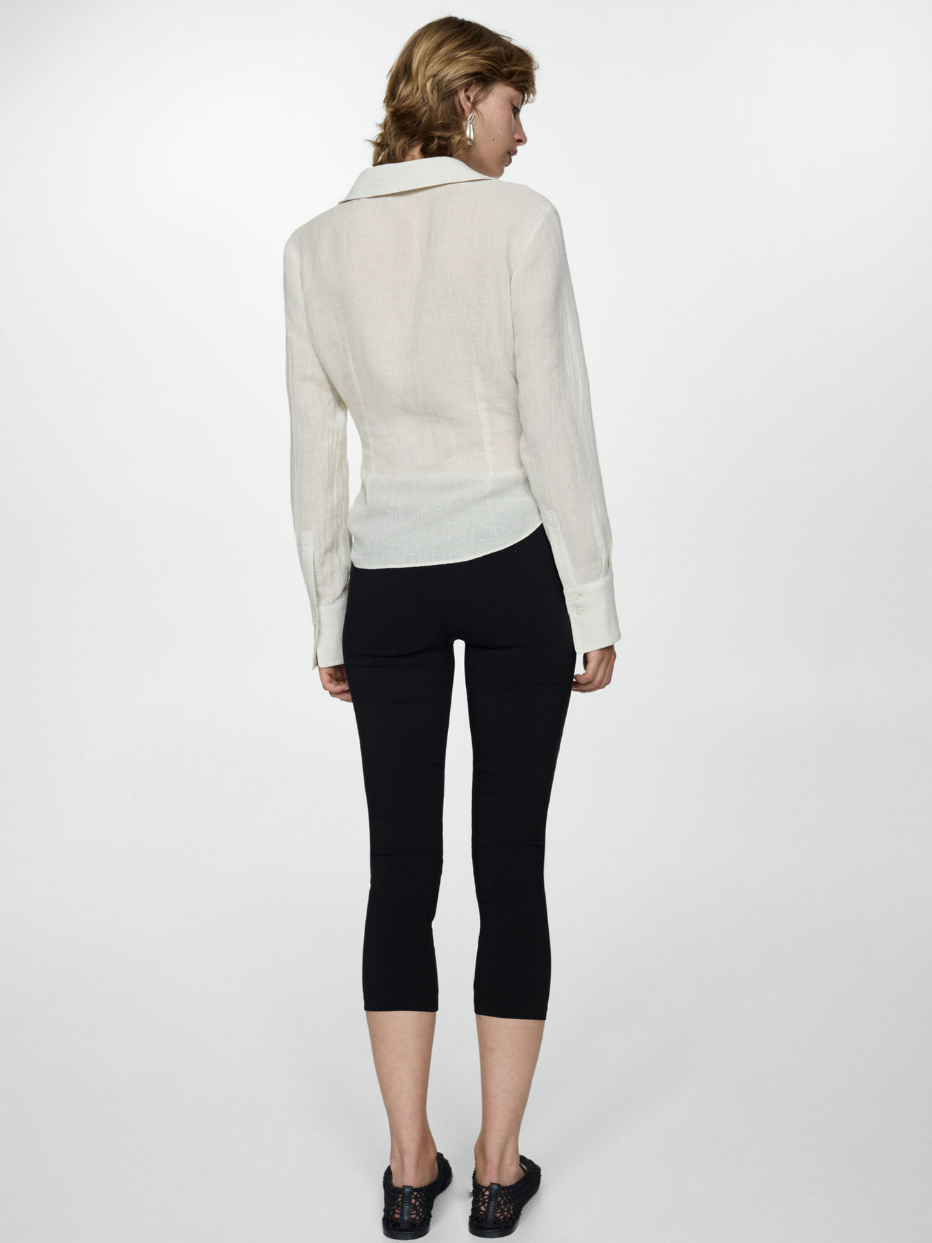 Рубашка повседневная MANGO Joans модель 67007134_3 Фото