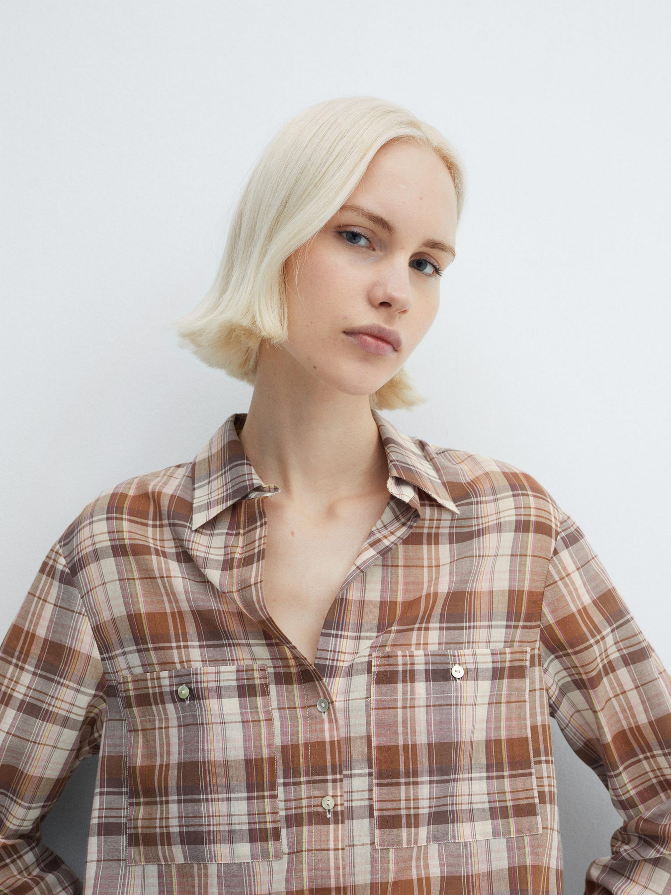 Сорочка MANGO Caroline модель 67016320_30 Фото