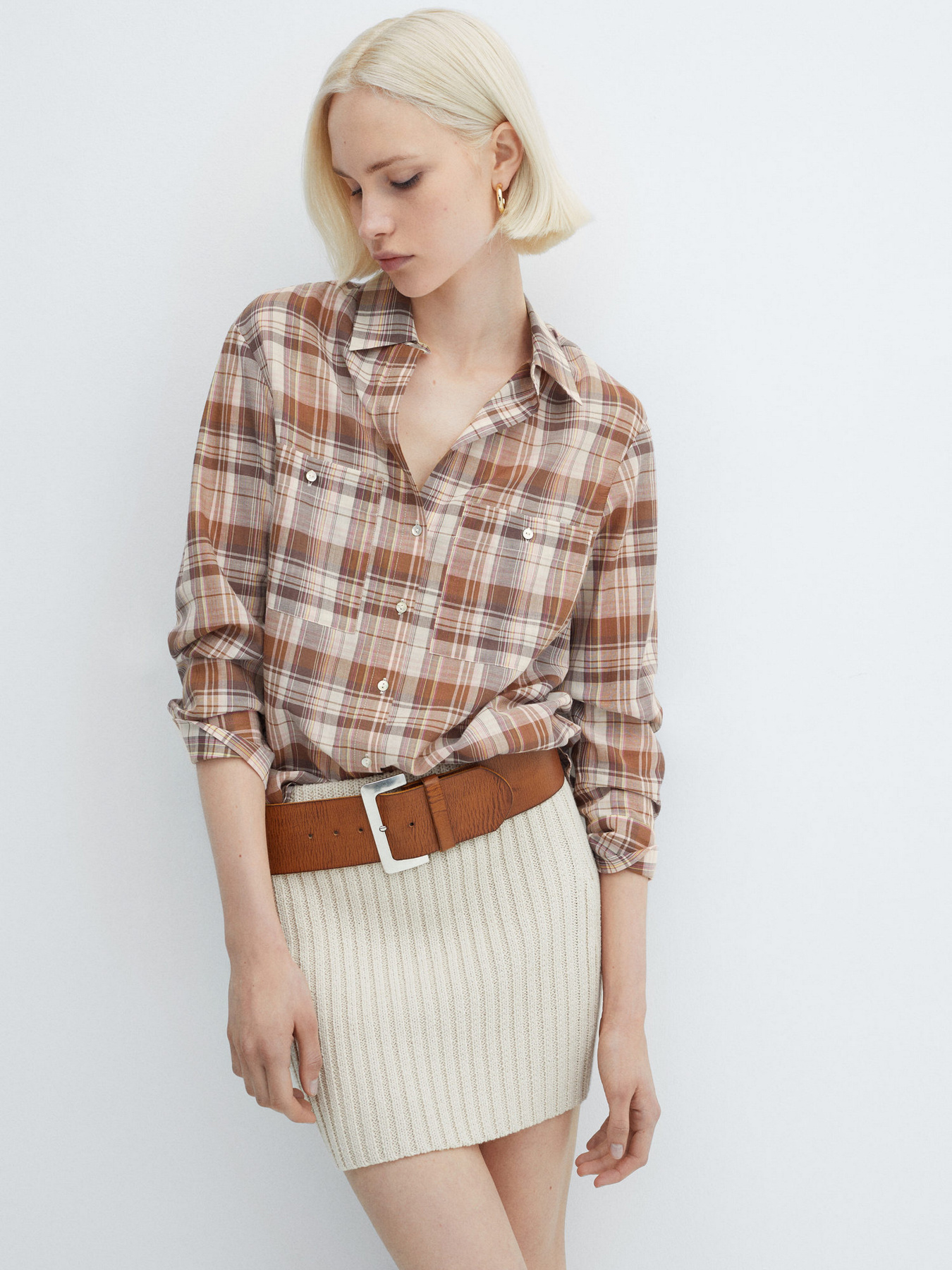 Сорочка MANGO Caroline модель 67016320_30 Фото