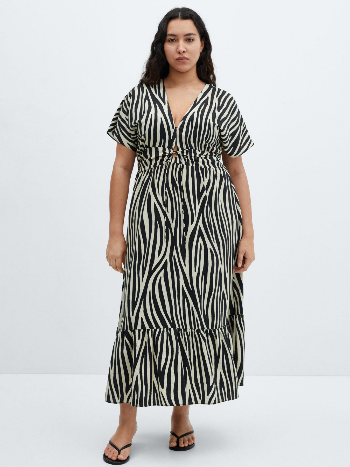 Платье макси MANGO Coloma модель 67017123_99 Фото