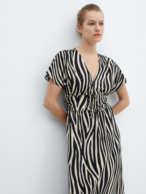 Платье макси MANGO Coloma модель 67017123_99 Фото