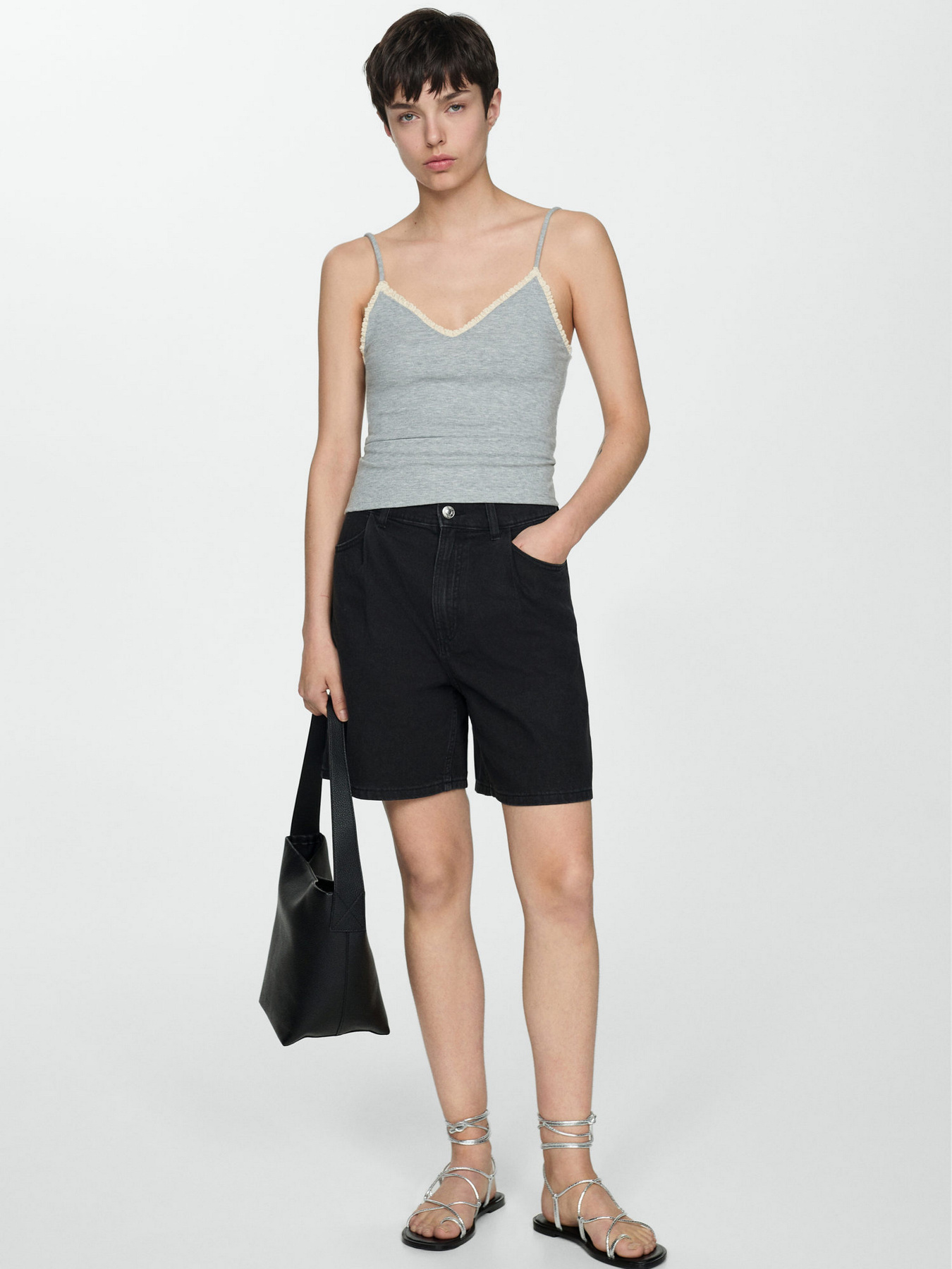 Шорти джинсові MANGO Marina модель 67017131_TN Фото