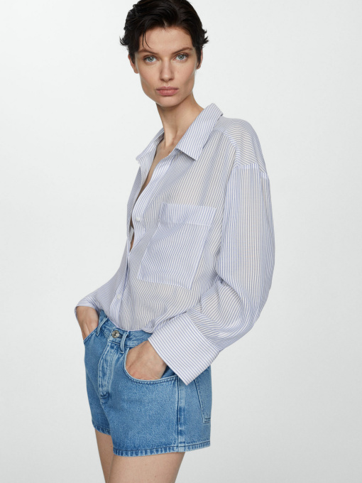 Рубашка повседневная MANGO Zaro модель 67027122_50 Фото