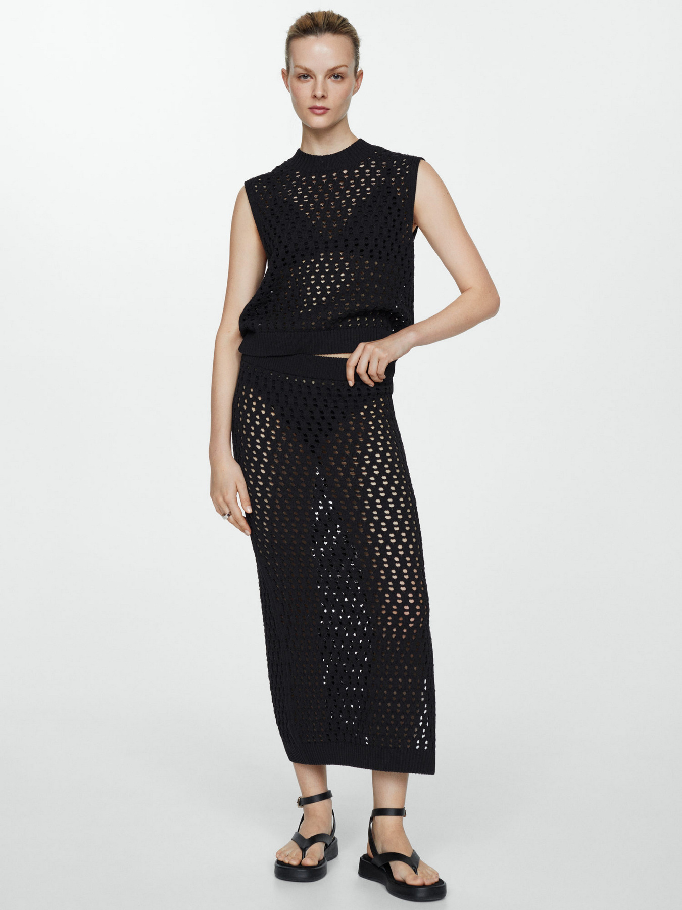 Спідниця максі MANGO Zelanda модель 67027141_99 Фото