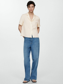 Рубашка повседневная MANGO Moma модель 67037120_1 Фото