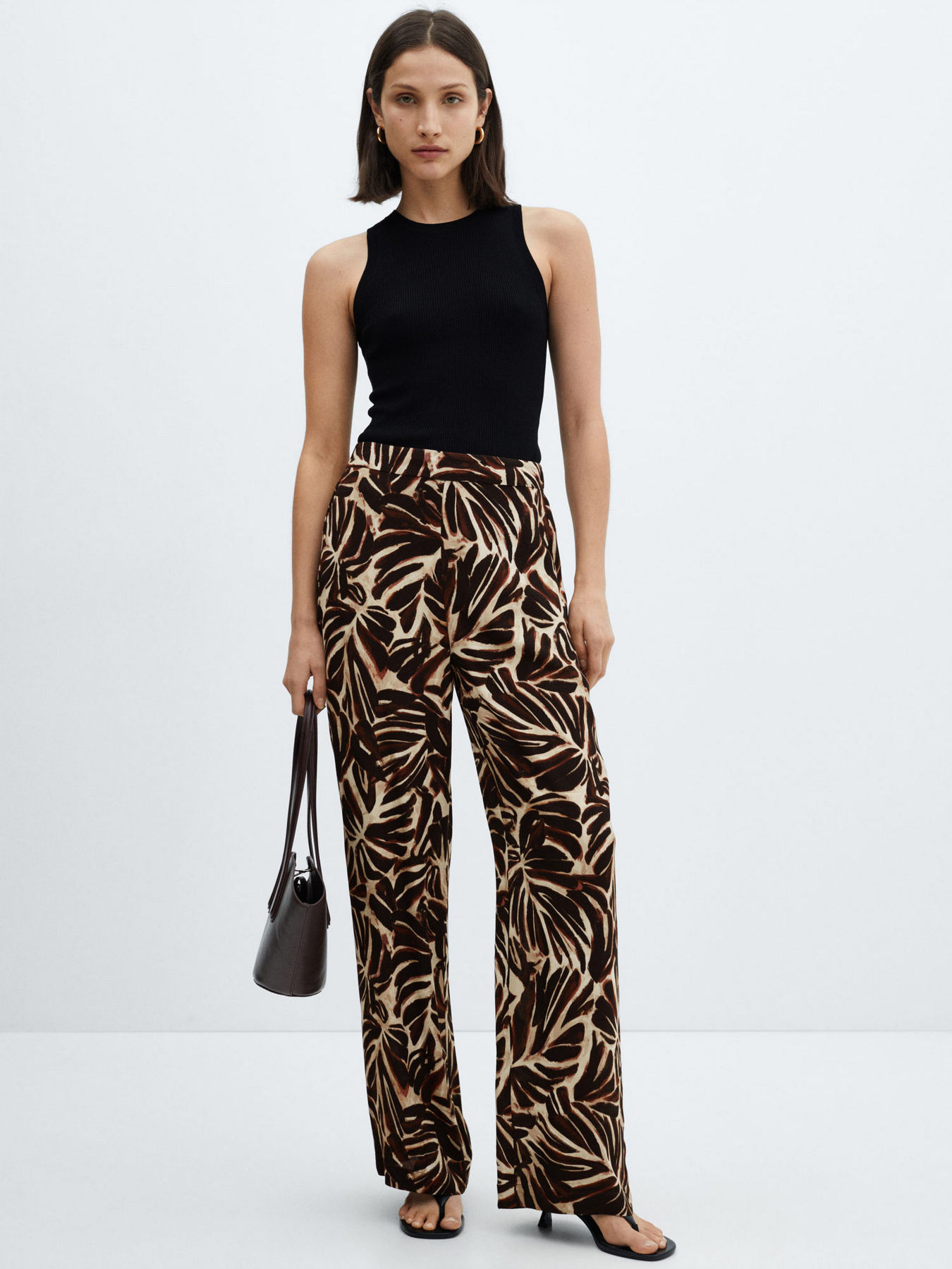 Брюки палаццо MANGO Claudie модель 67037124_5 Фото