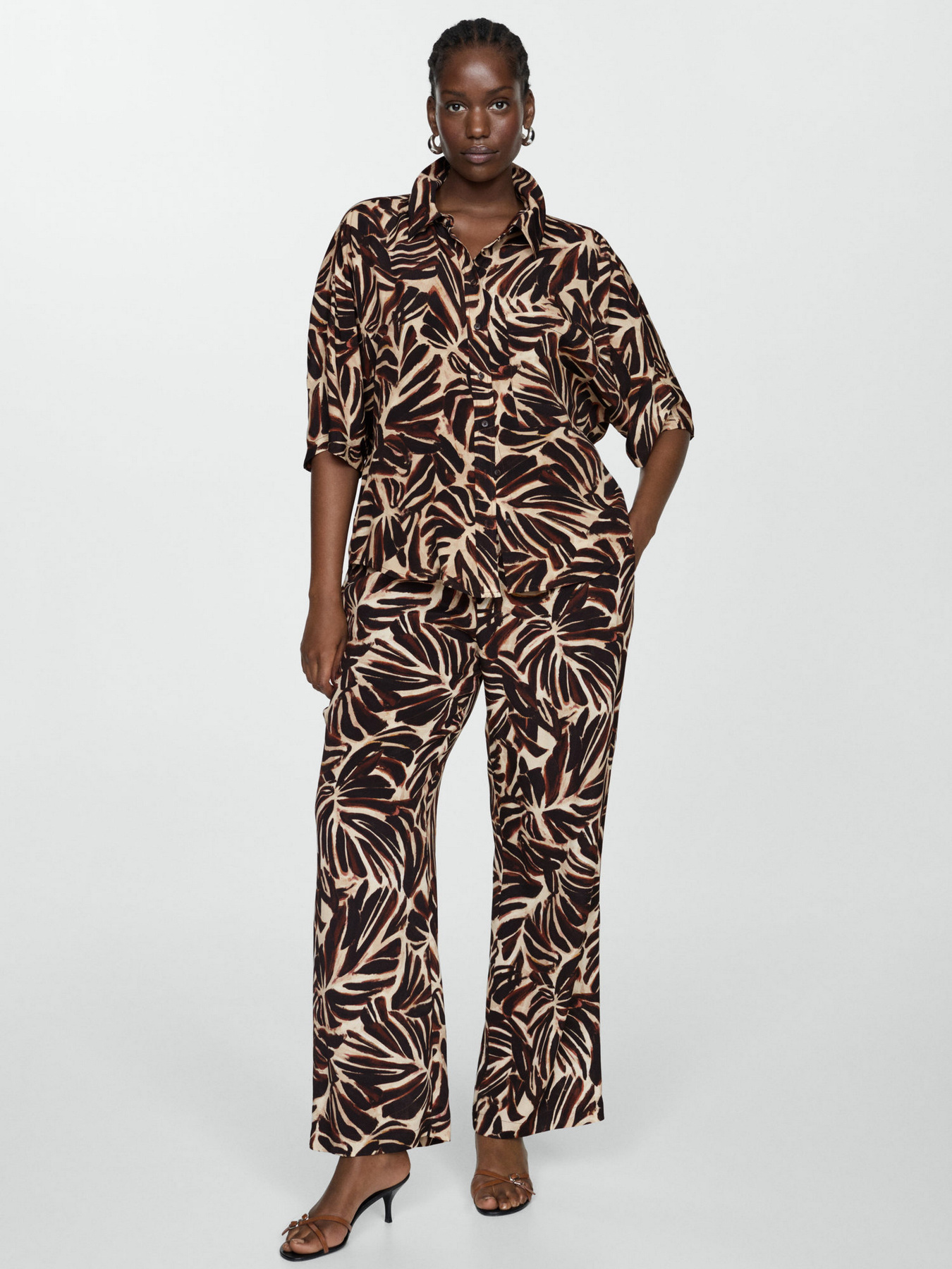 Брюки палаццо MANGO Claudie модель 67037124_5 Фото