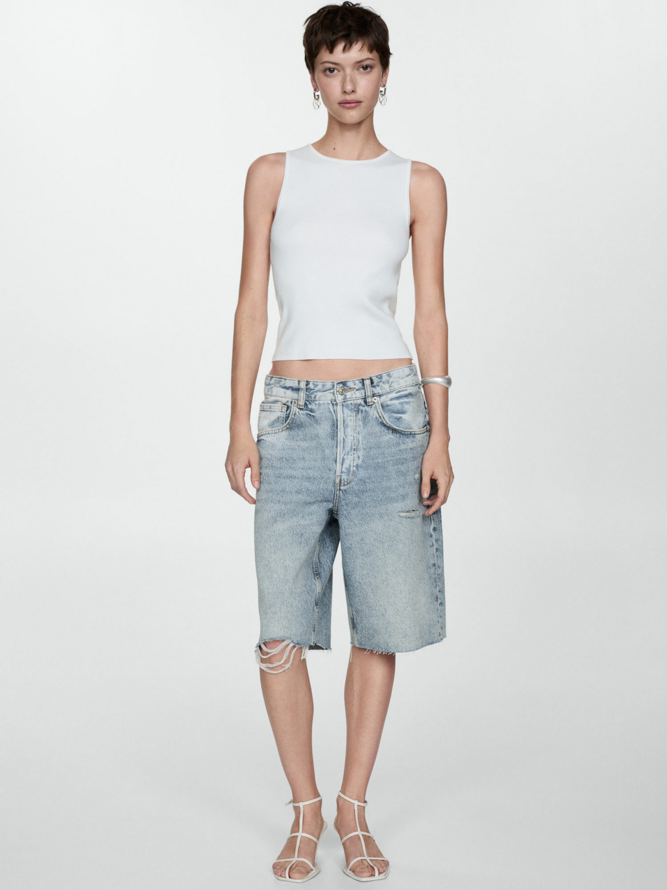 Шорти джинсові MANGO Vera модель 67039045_TM Фото