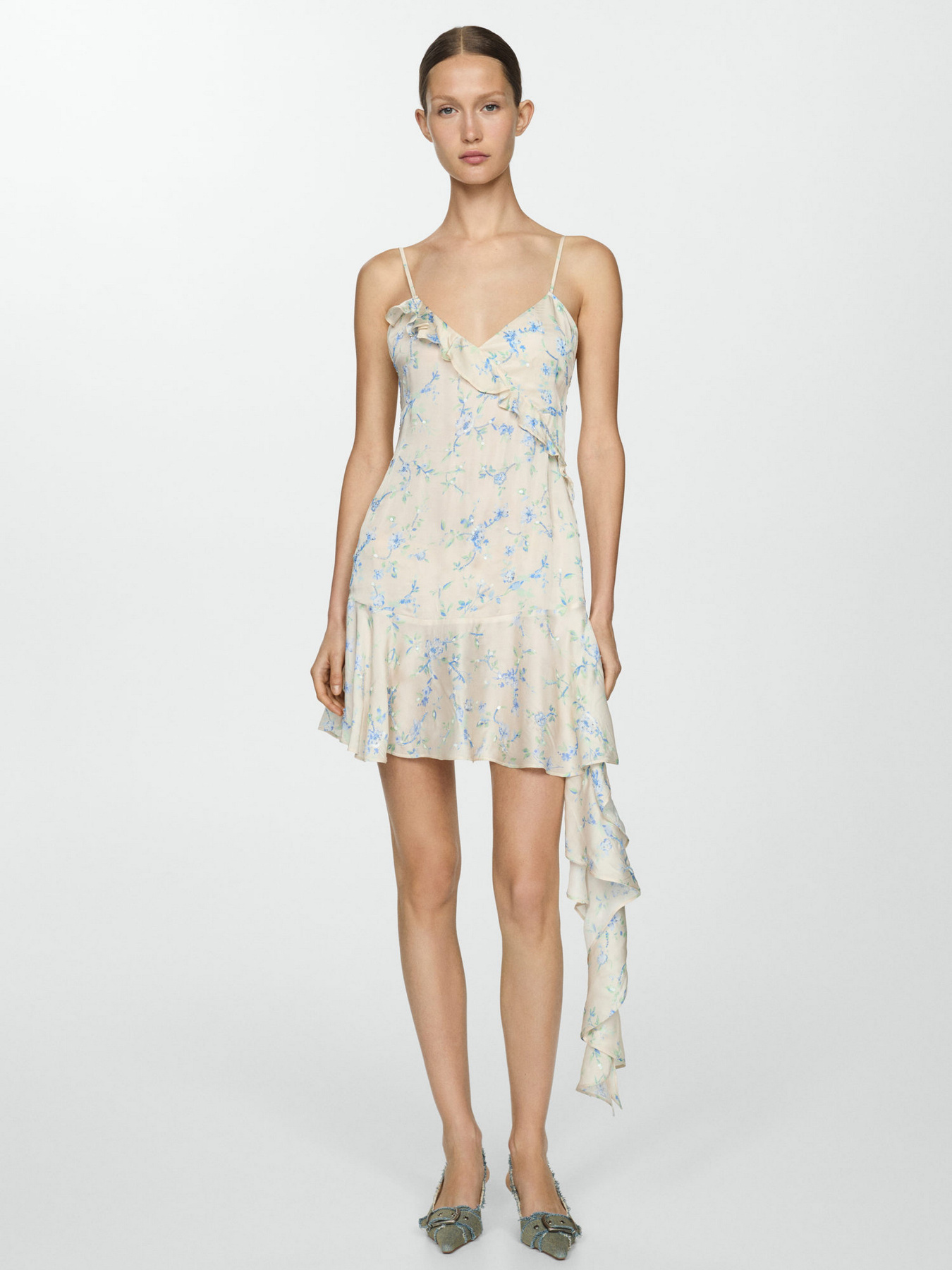 Платье мини MANGO Bloom модель 67057123_5 Фото