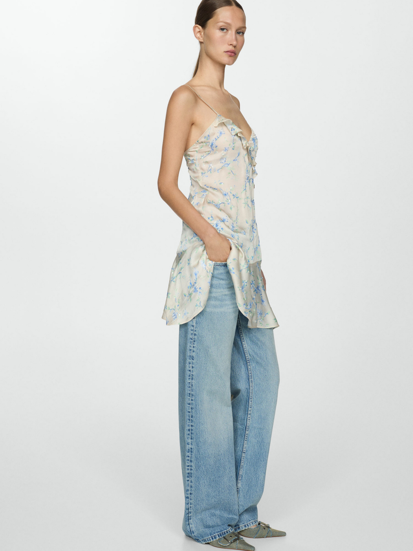 Платье мини MANGO Bloom модель 67057123_5 Фото