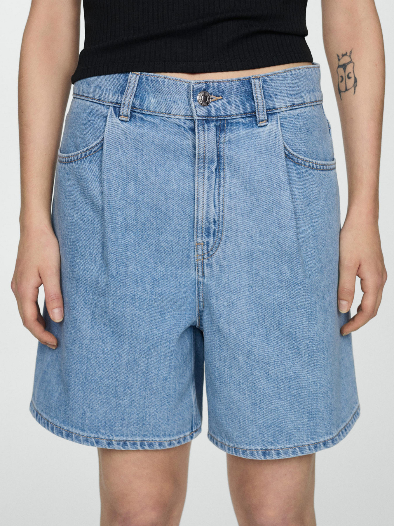 Джинсовые шорты MANGO Marina модель 67057130_TM Фото