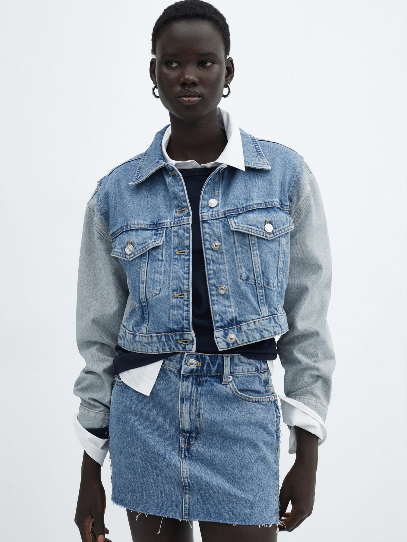 Джинсова куртка MANGO Olivia модель 67066320_TM Джинсова куртка MANGO Olivia модель 67066320_TM Фото