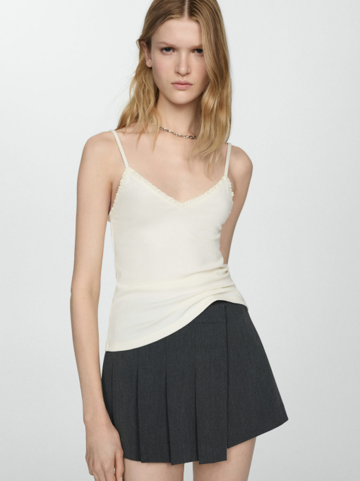 Майка MANGO Tiramisu модель 67067123_5 Фото