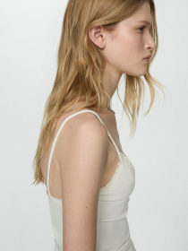 Майка MANGO Tiramisu модель 67067123_5 Фото