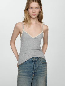 Майка MANGO Tiramisu модель 67067123_94 Фото