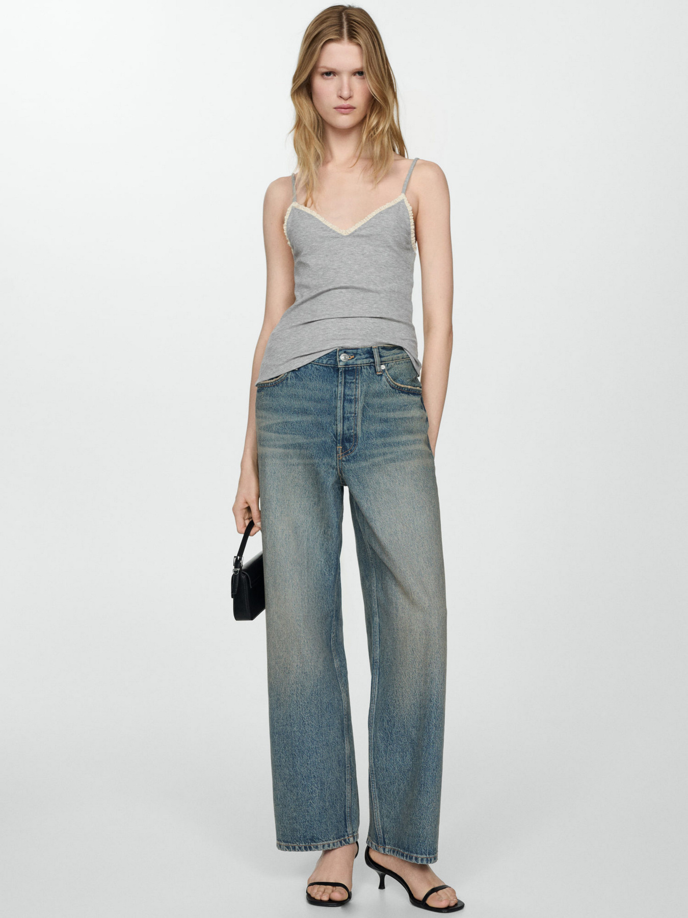 Майка MANGO Tiramisu модель 67067123_94 Фото