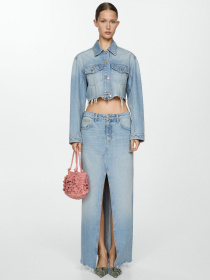 Джинсовая юбка MANGO Amaia модель 67067710_TM Фото