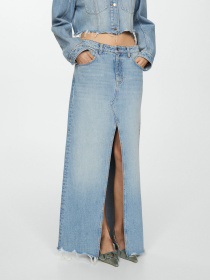 Джинсовая юбка MANGO Amaia модель 67067710_TM Фото