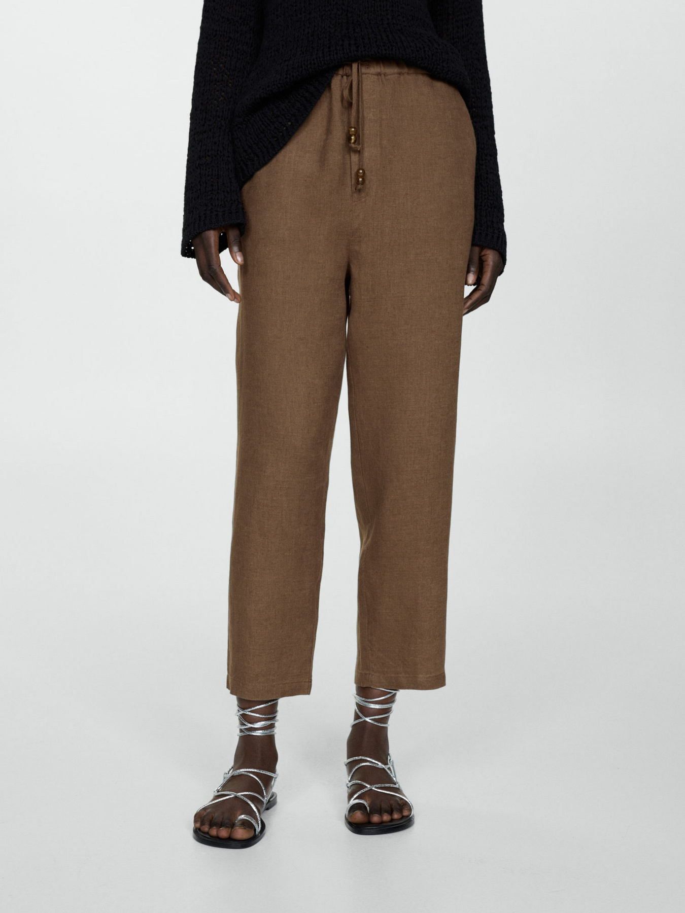 Брюки палаццо MANGO Linen модель 67075724_34 Фото